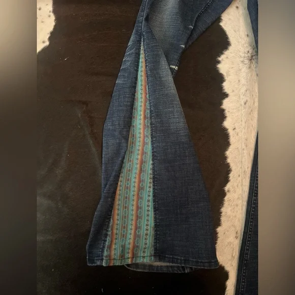 Cowgirl Tuff Aztec Flare Jeans - Picture 3 of 5